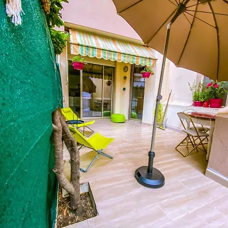 50m - 2 Pieces Jardin Garage Апартаменты Кань-сюр-Мер